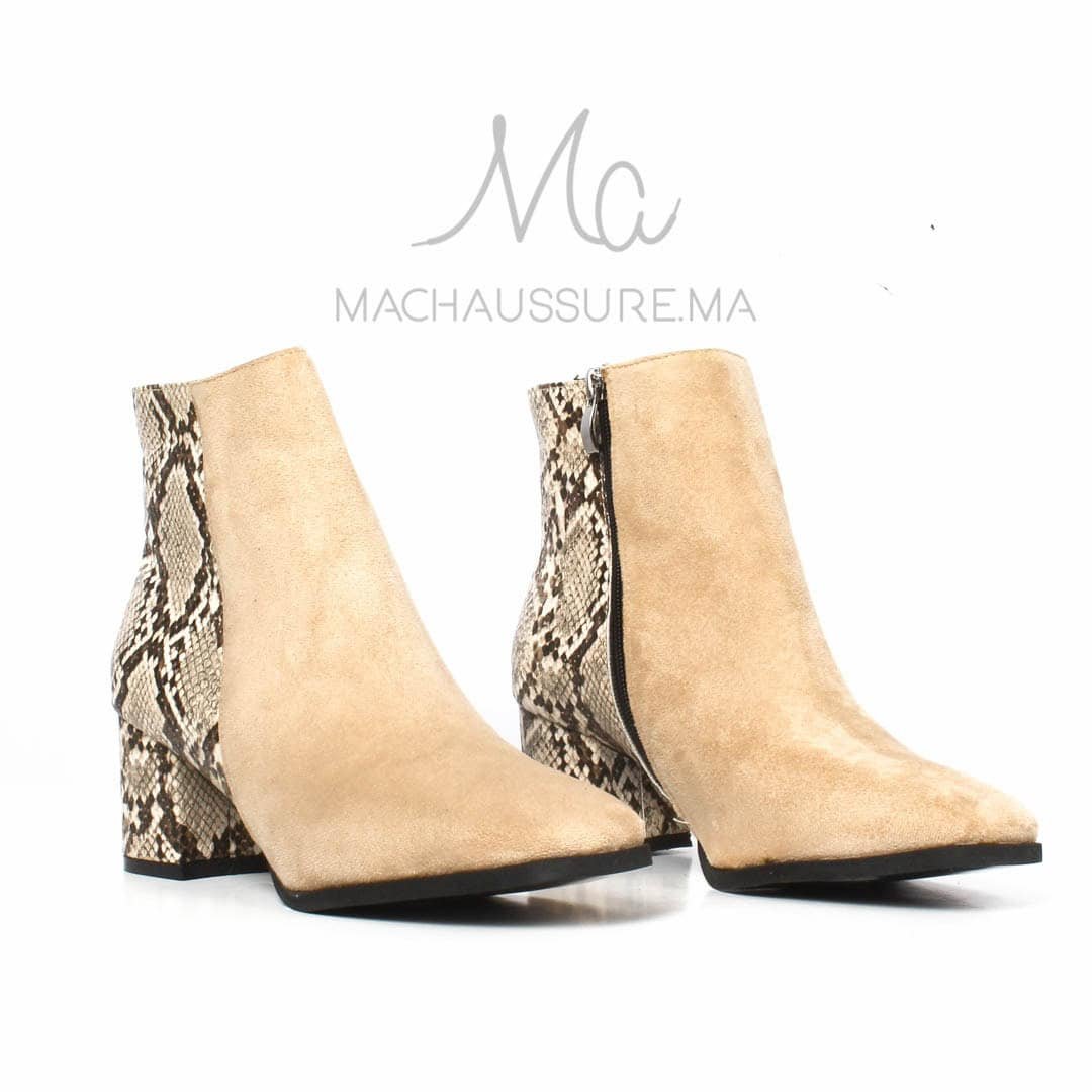 JEFFERY - Bottines à talons - Beige.
