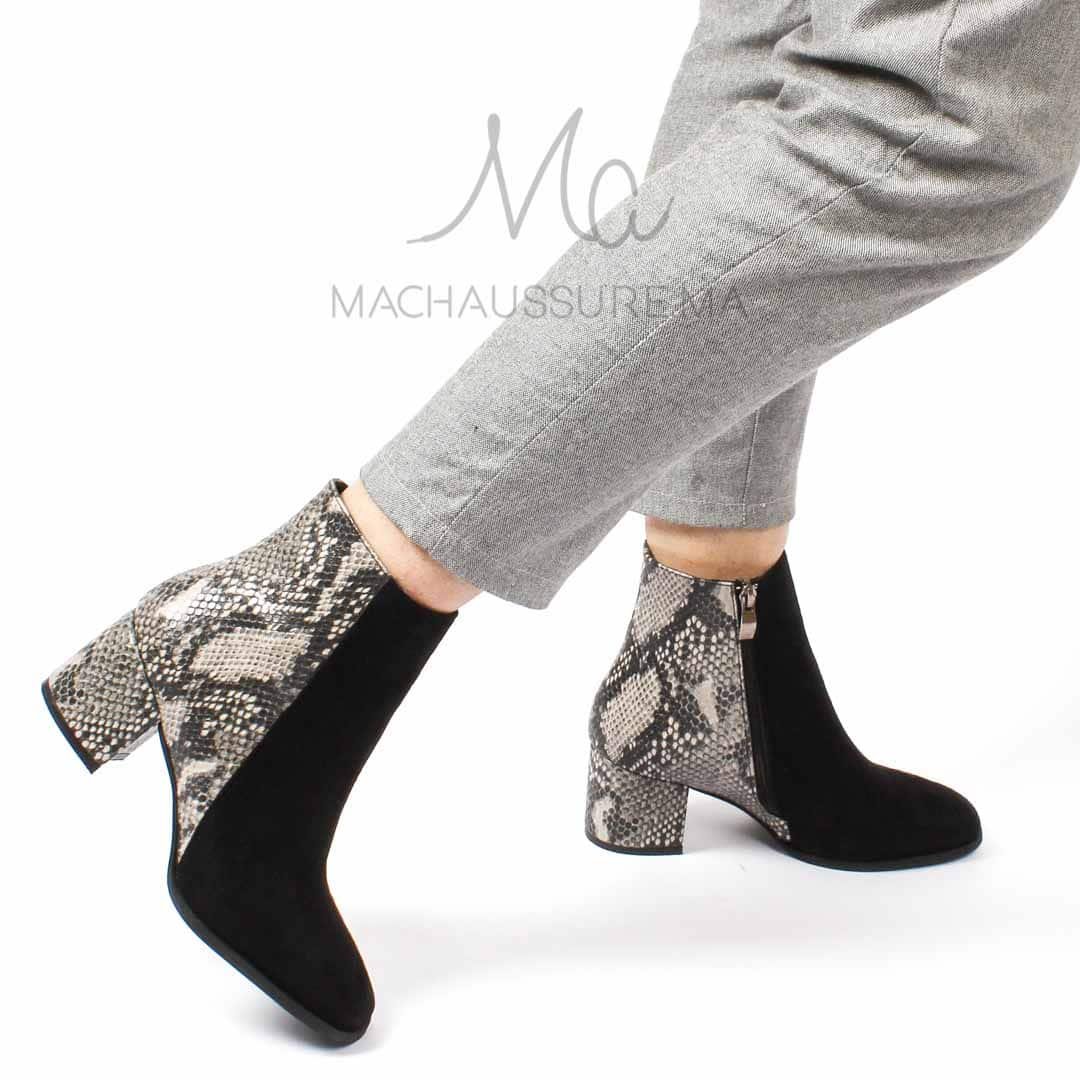 JEFFERY - Bottines à talons - Noir.