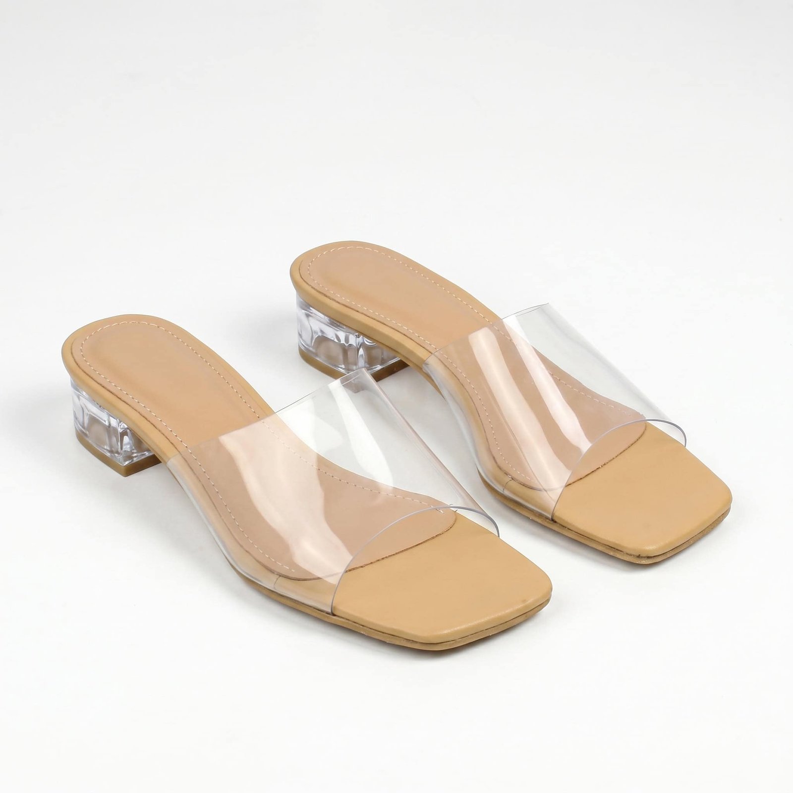 Crystal - Sandales Plates en Sable.