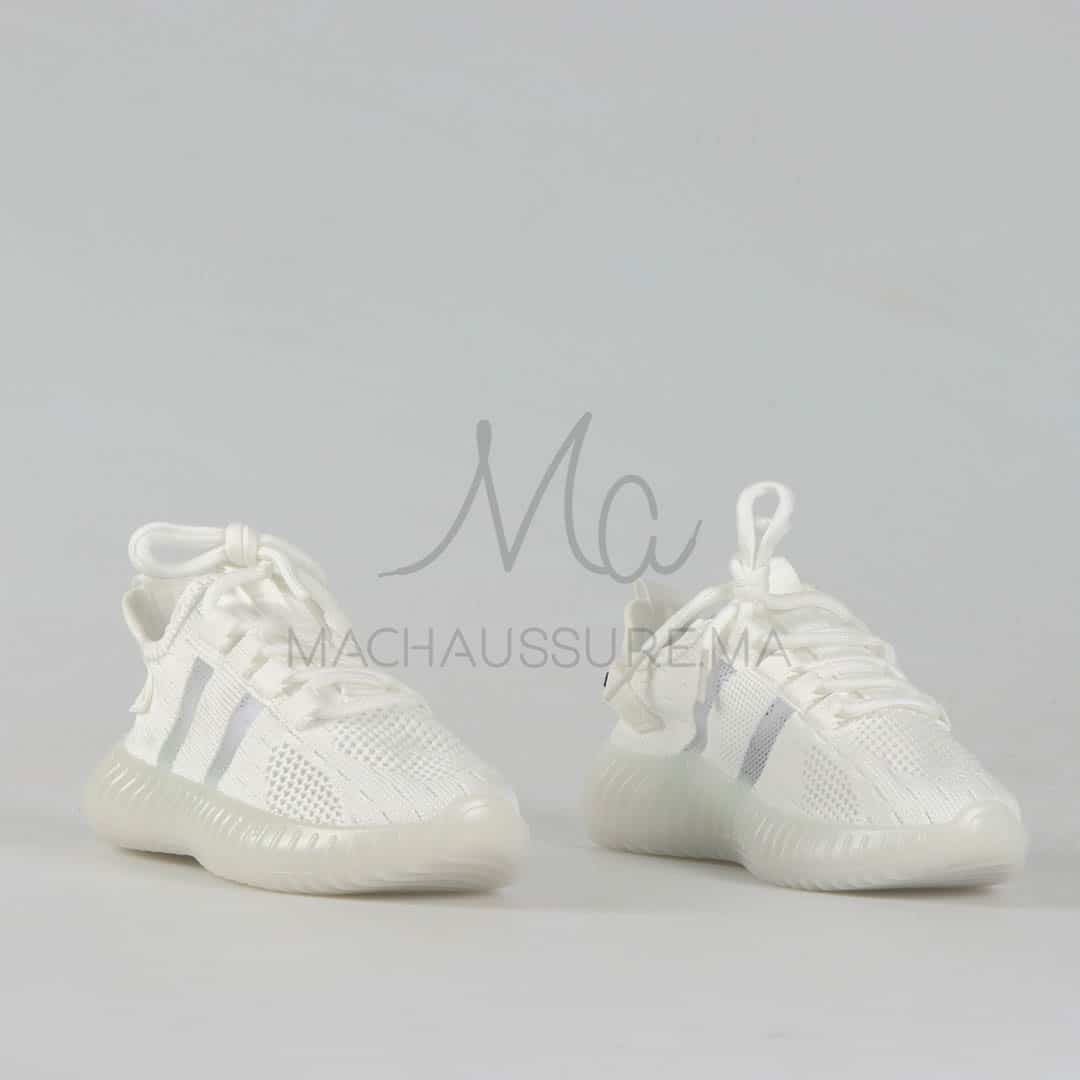 Air – Baskets respirantes pour enfant en Blanc.