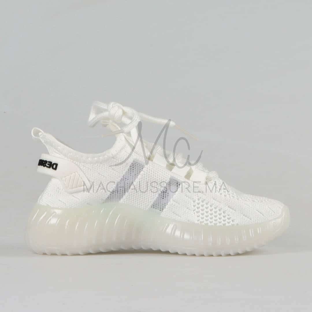 Air – Baskets respirantes pour enfant en Blanc.
