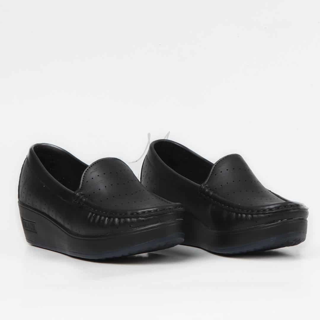 Mocassins Compensées en Noir.