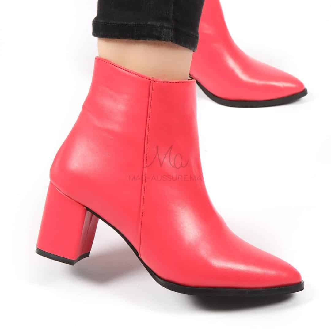 KEYLA – Bottines à talons – Fuchsia.