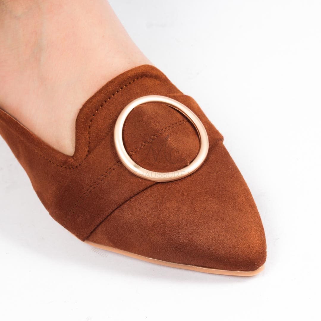 ALINA - Mules en Tabac.
