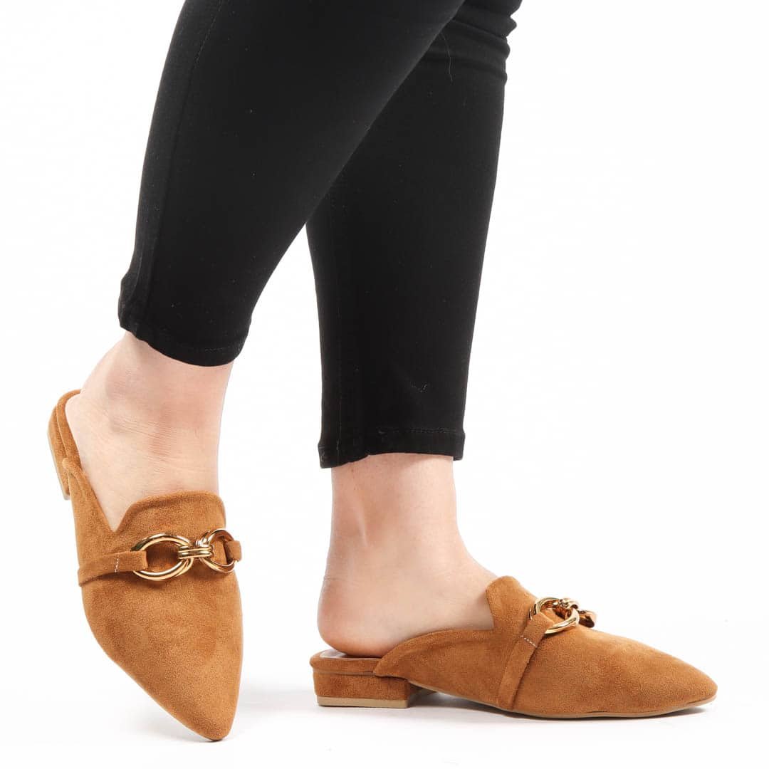 ANJAZ – Mules Femmes en Tabac.