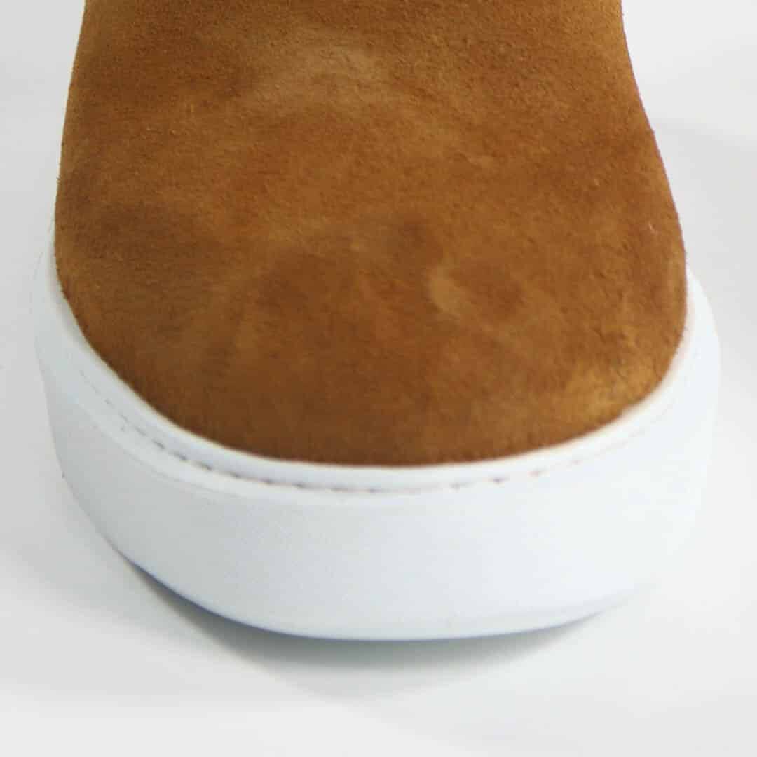 Premium – Boots daim en tabac.