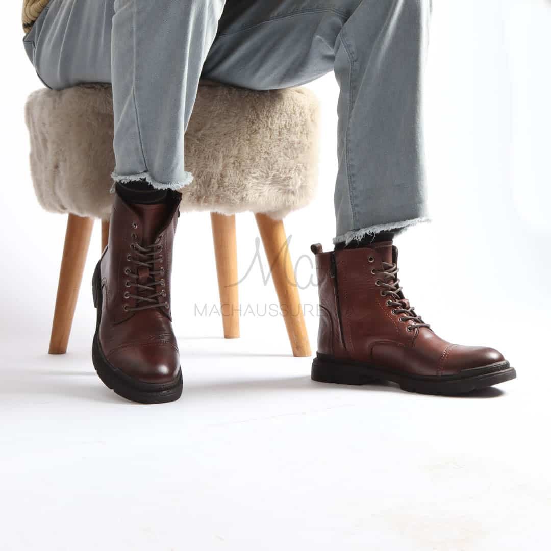 Jayson - Bottines en Marron.