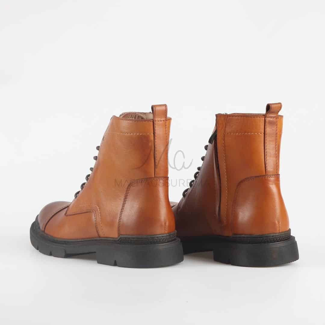 Jayson - Bottines en Tabac.