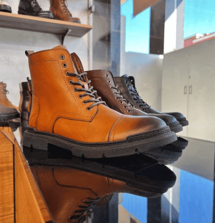 Jayson - Bottines en Tabac.