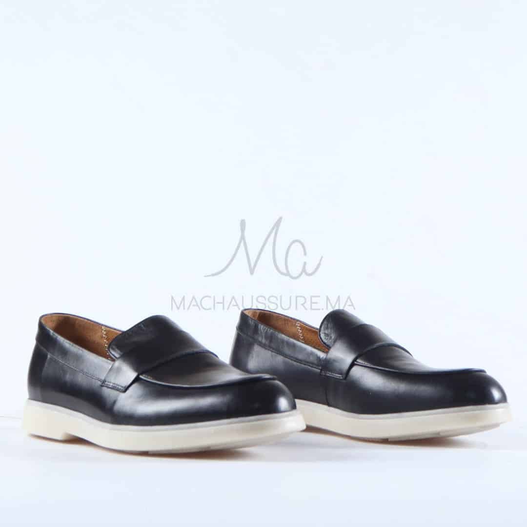 Bruno - Mocassins Hommes en Noir.