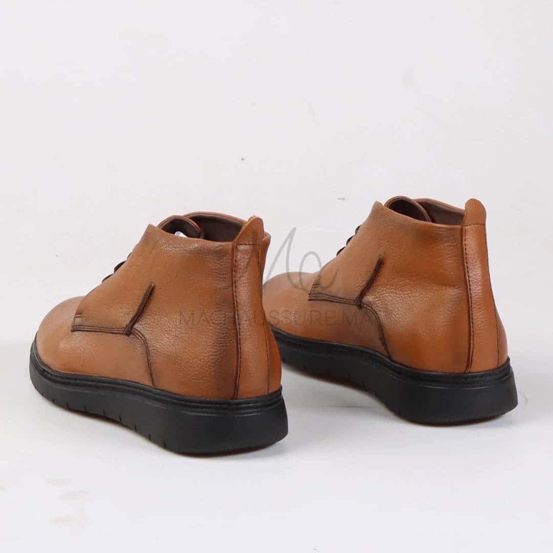 Owen – Boots Hommes en Tabac Clair.