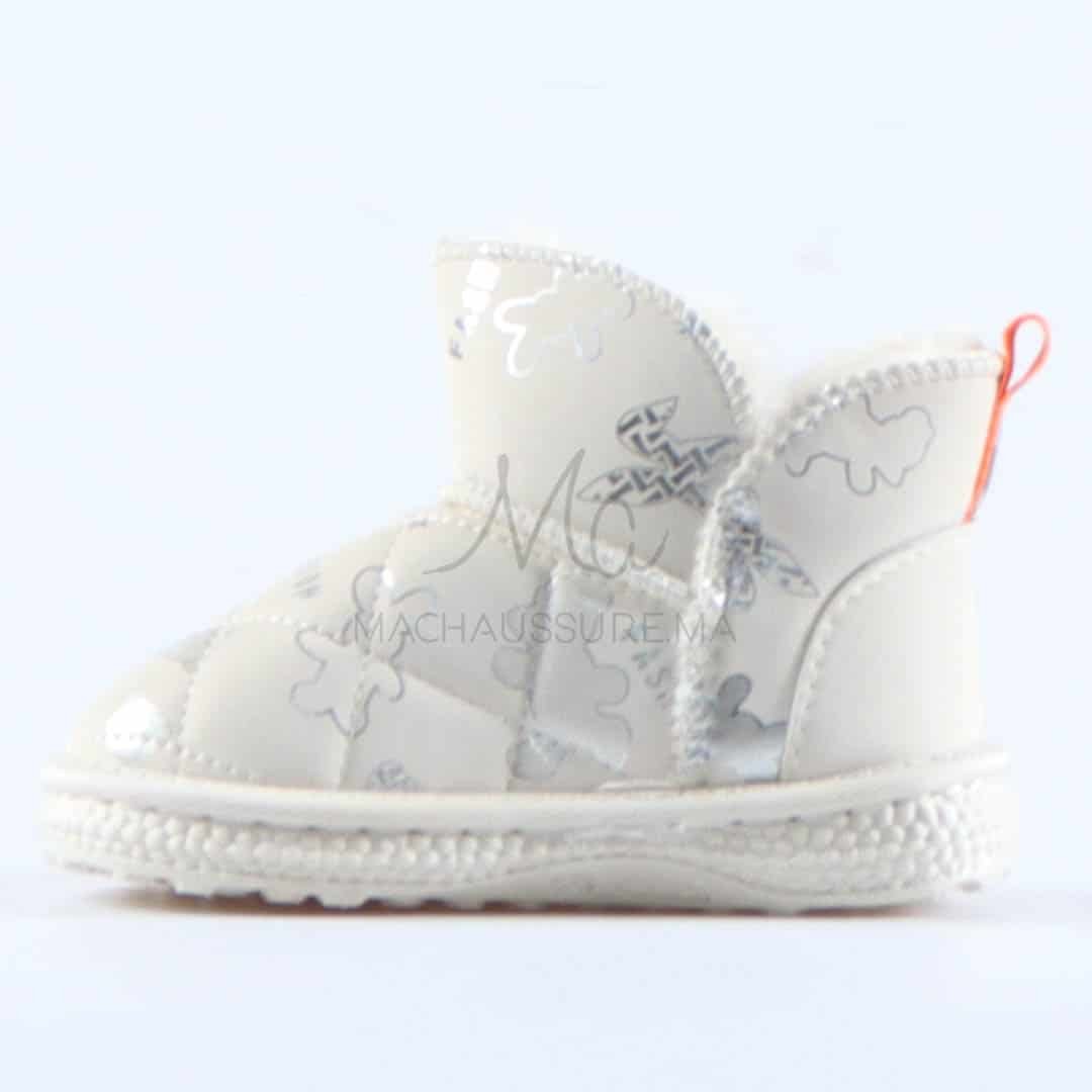 Leopoldo - Bottines imperméables pour fille en Blanc.