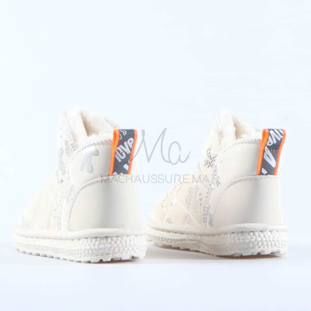 Leopoldo - Bottines imperméables pour fille en Blanc.