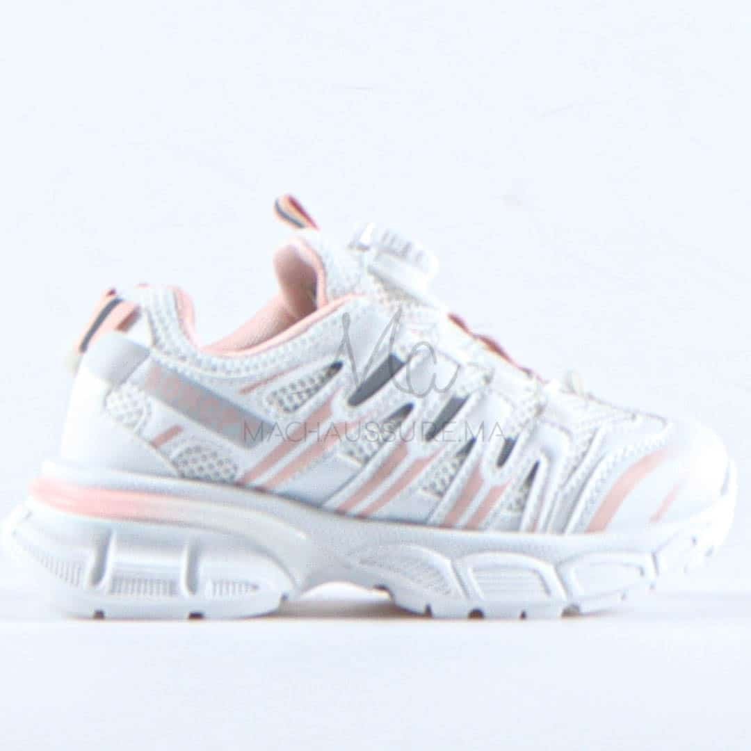 Sonopy - Baskets Respirantes Pour Enfants en Rose.
