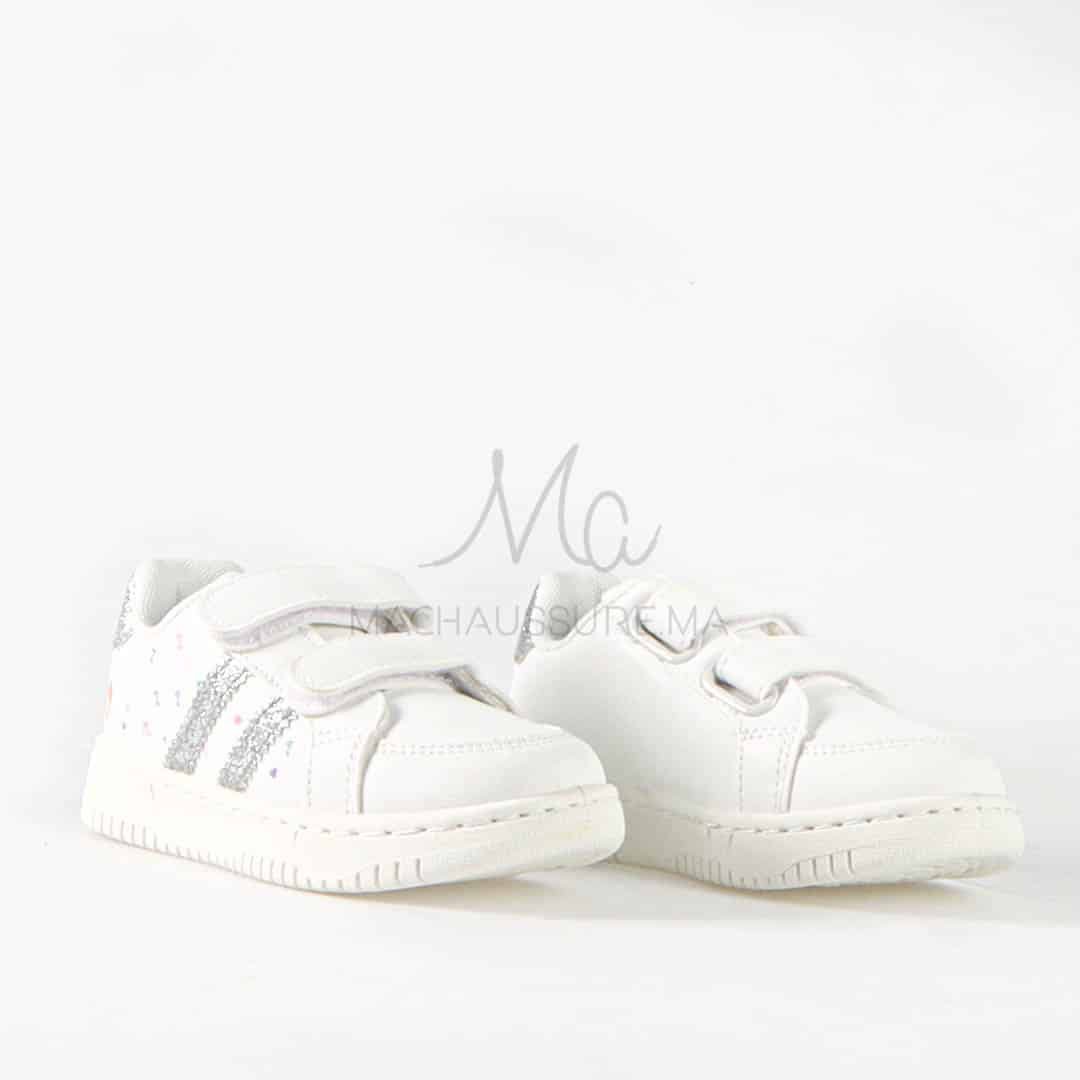 Sweet – Baskets Fille en Argenté.
