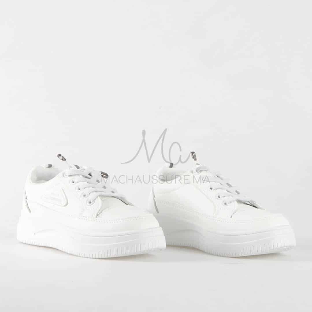 Beleev – Baskets enfants en Blanc.