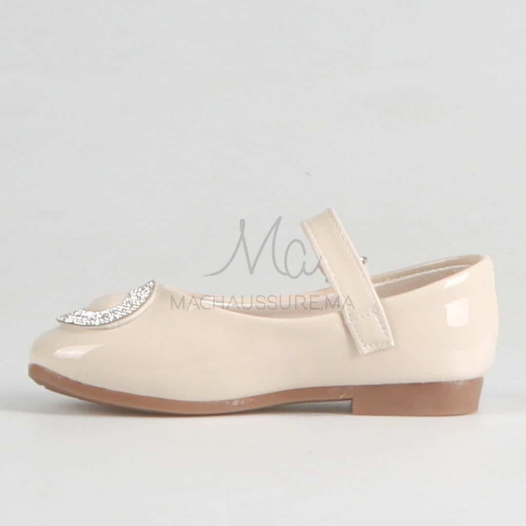 Johana - Ballerines pour fille en Beige.