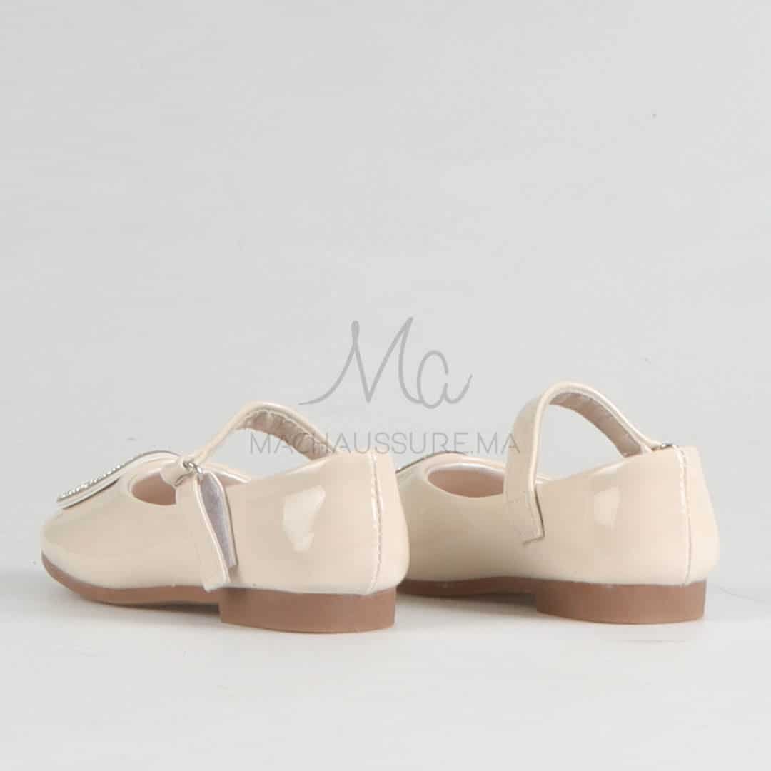 Johana - Ballerines pour fille en Beige.