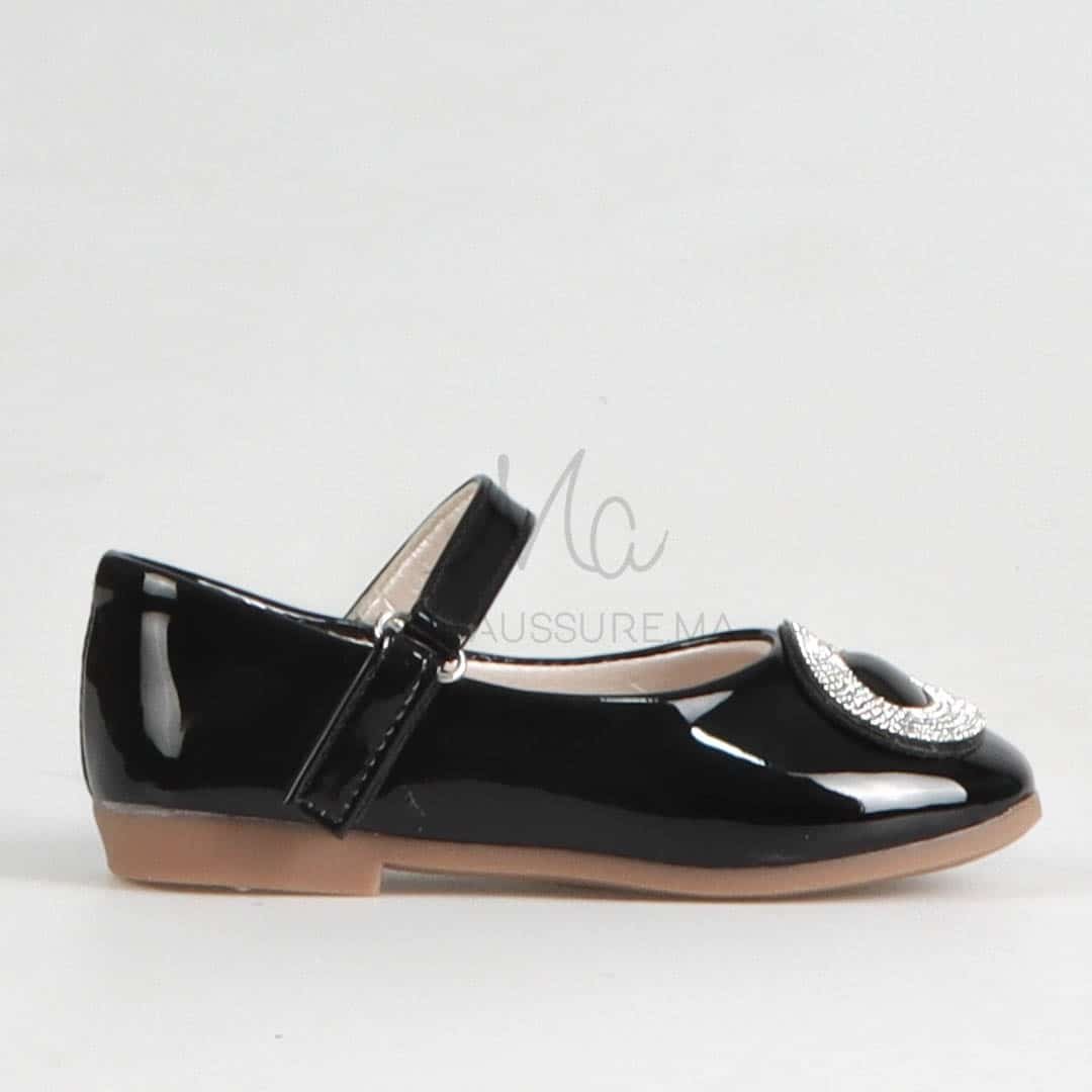 Johana - Ballerines pour fille en Noir.