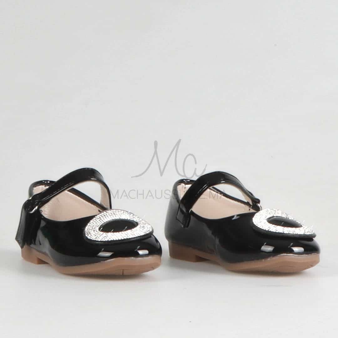 Johana - Ballerines pour fille en Noir.