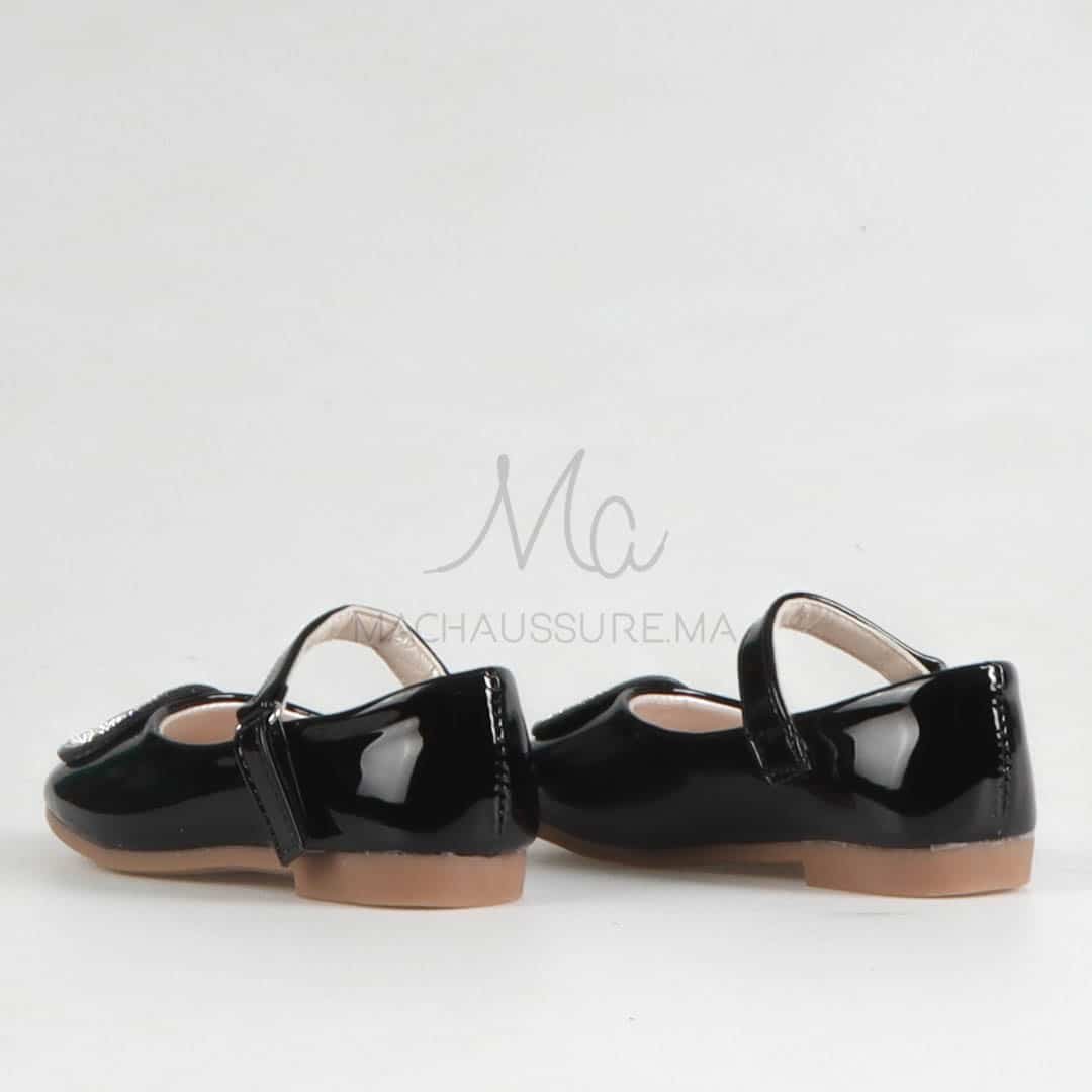 Johana - Ballerines pour fille en Noir.