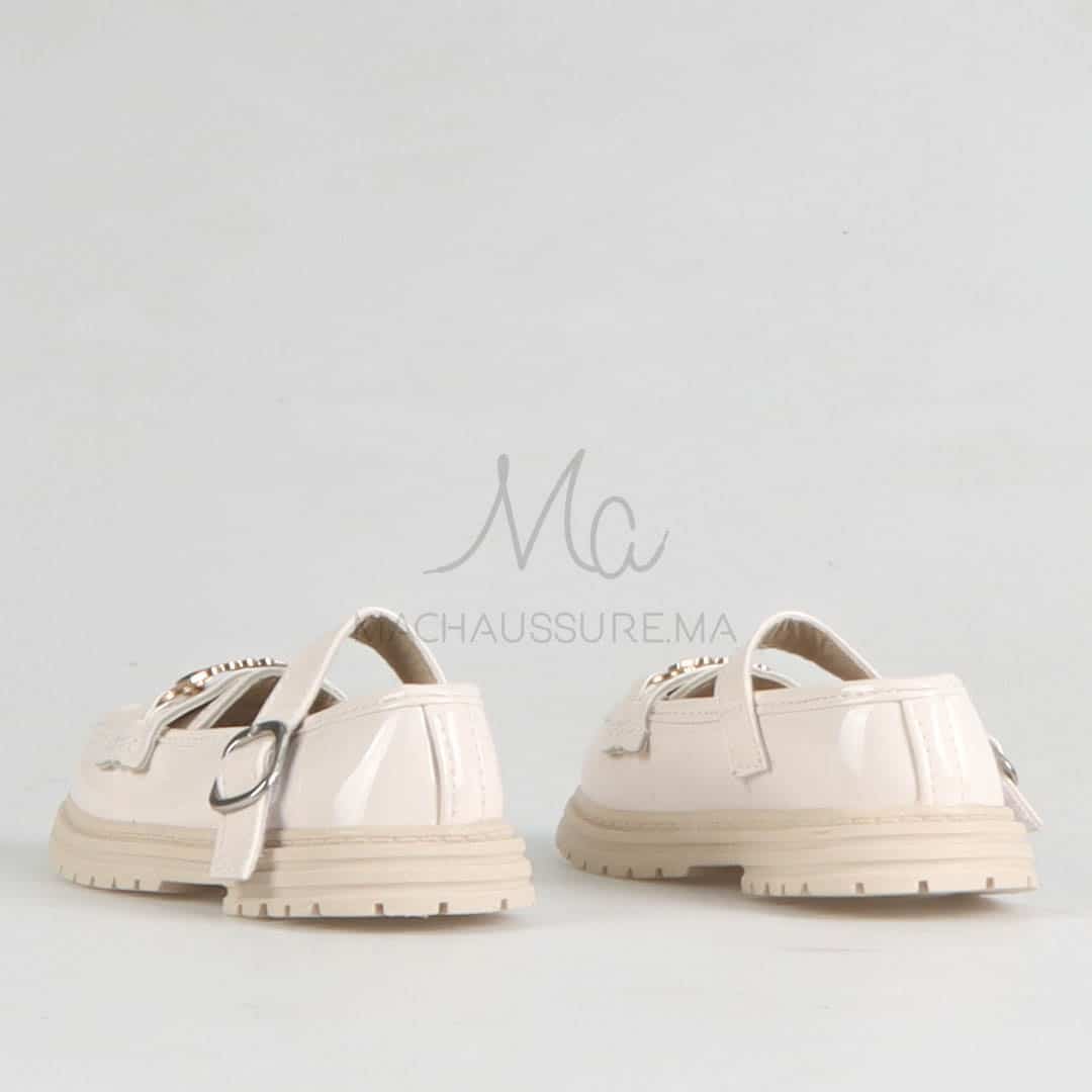 LENA - Ballerines pour fille en Beige (21-25).