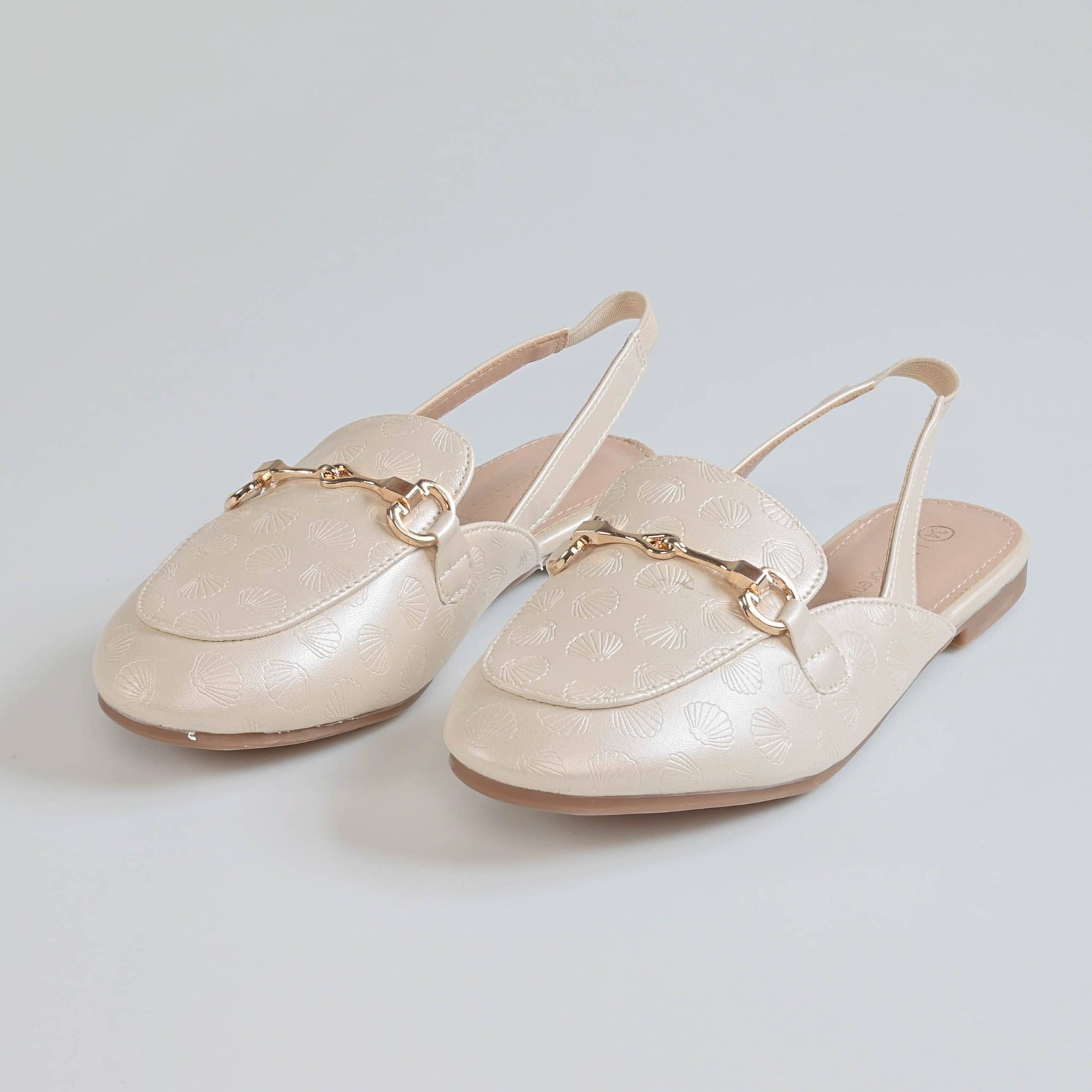 Cute Shine – Ballerines Fille en Beige.