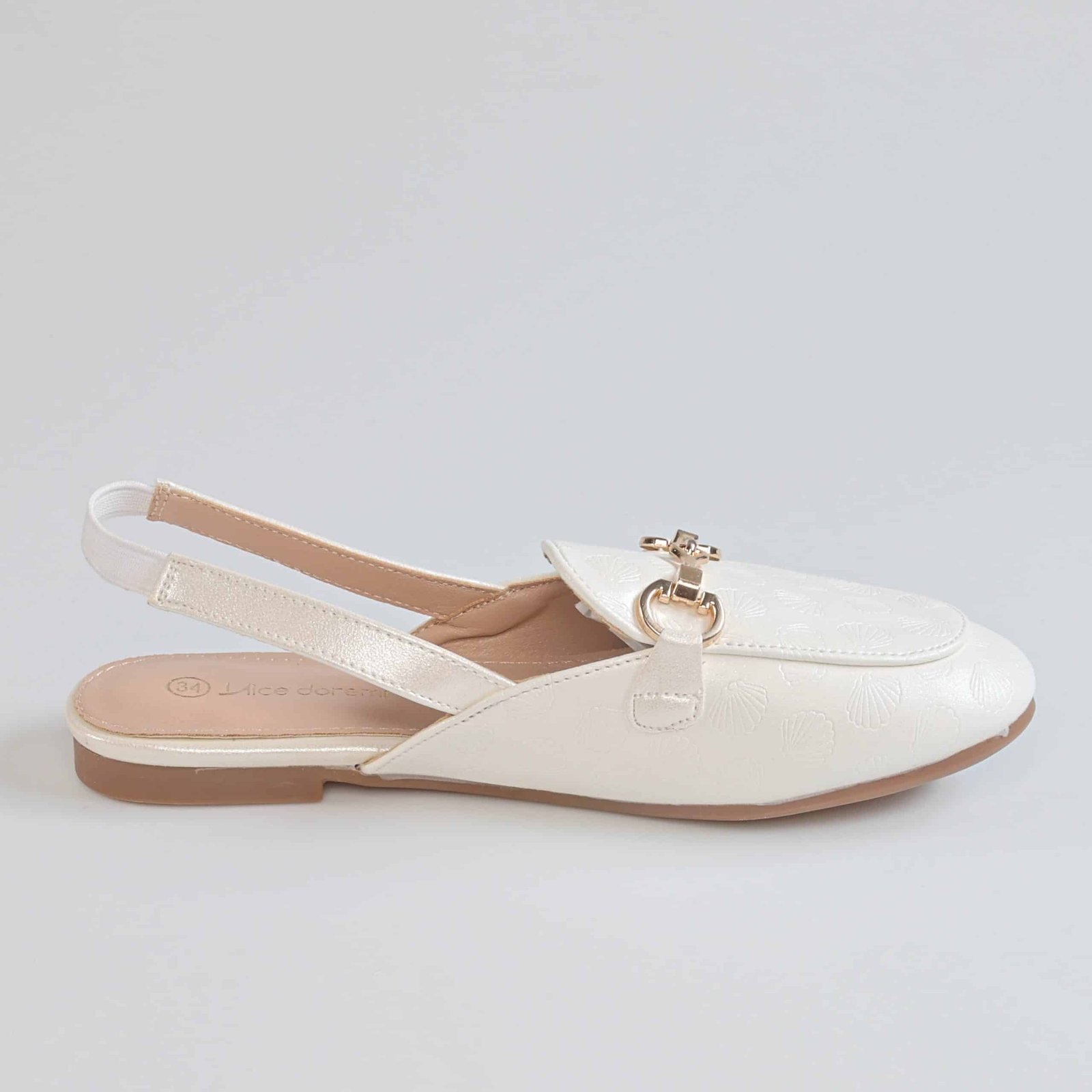 Cute Shine – Ballerines Fille en Blanc.