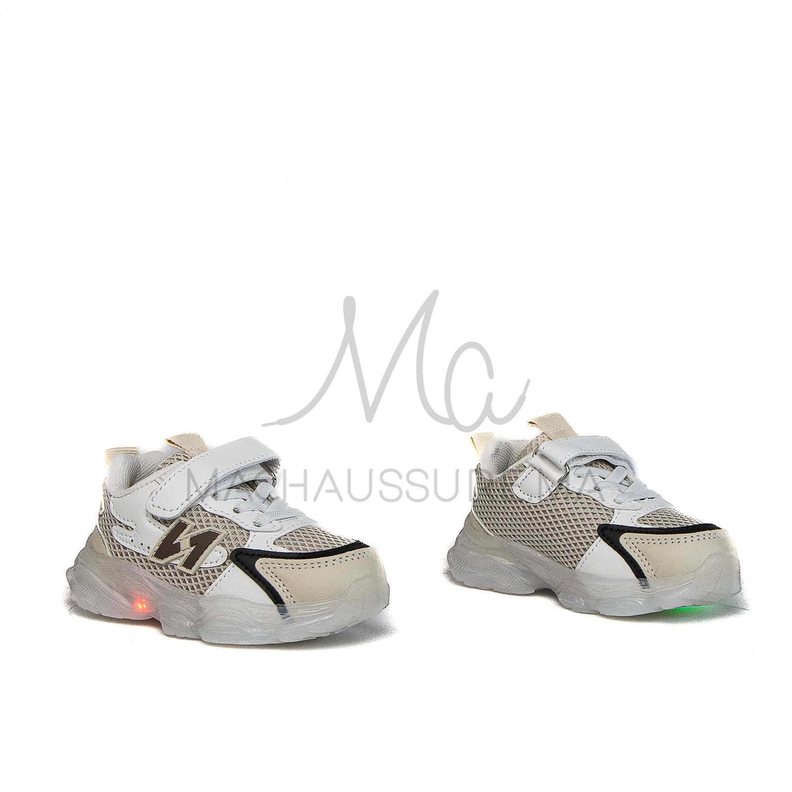 Jad – Baskets enfants en Beige.