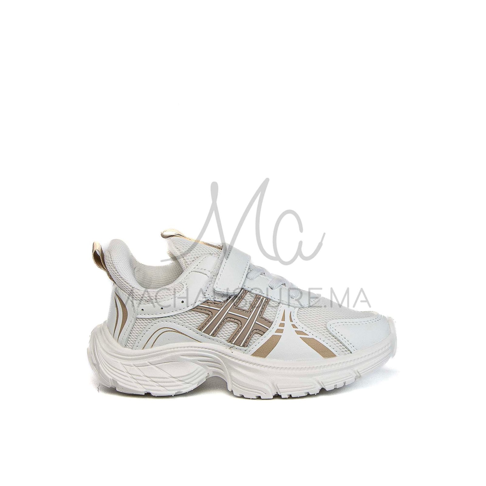 FlexRun – Baskets enfants en Kaki.