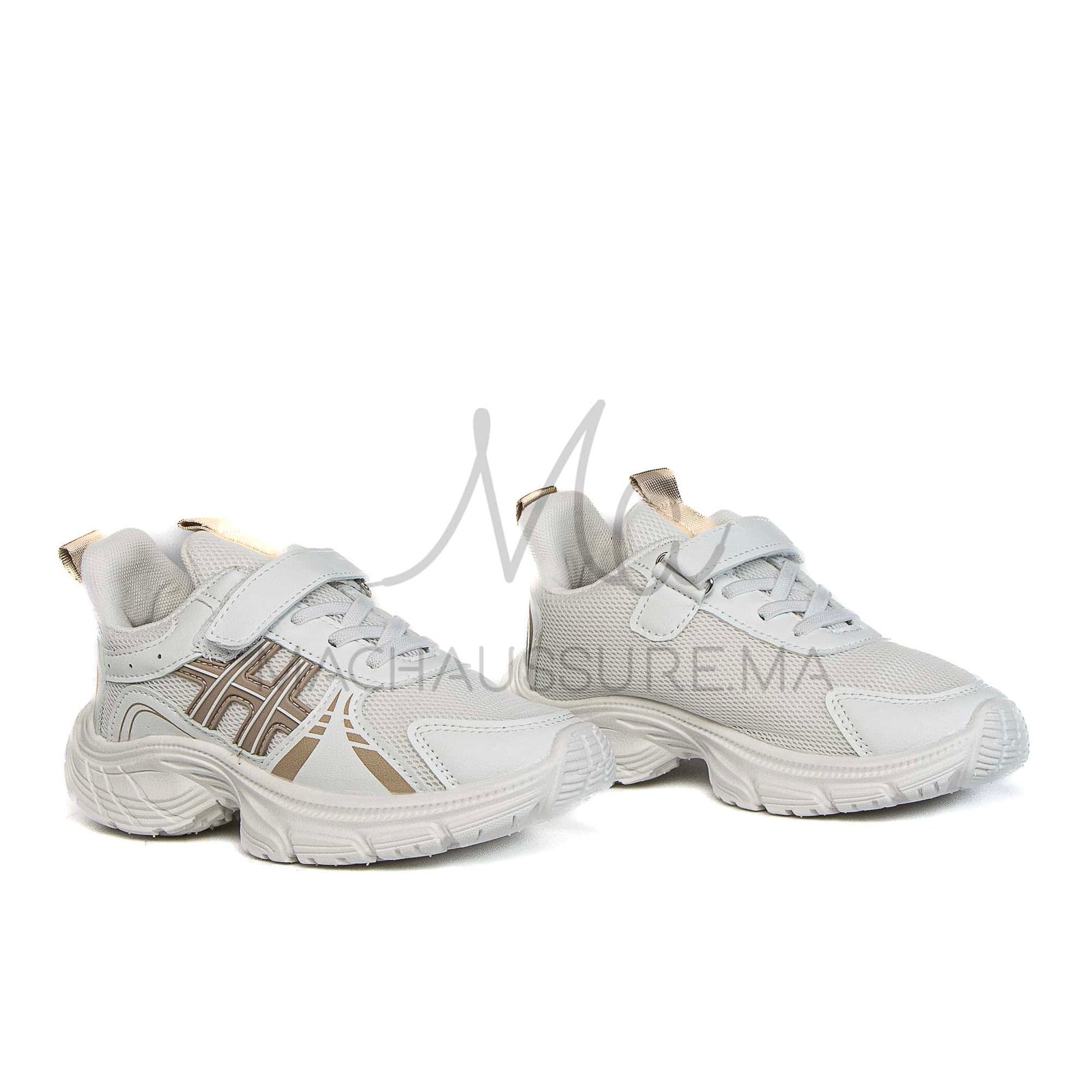FlexRun – Baskets enfants en Kaki.