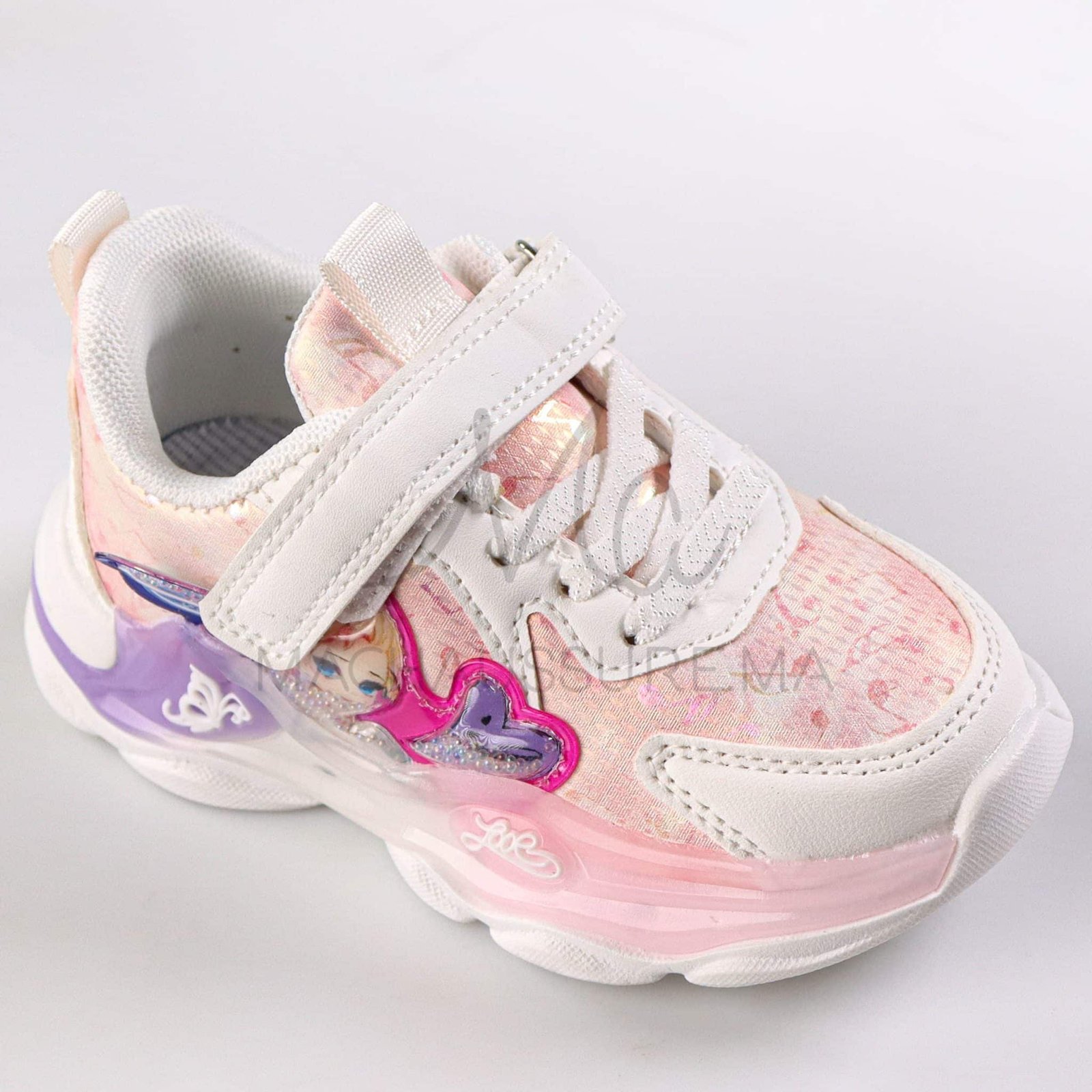 GlowFairy - Baskets enfants en Blanc.