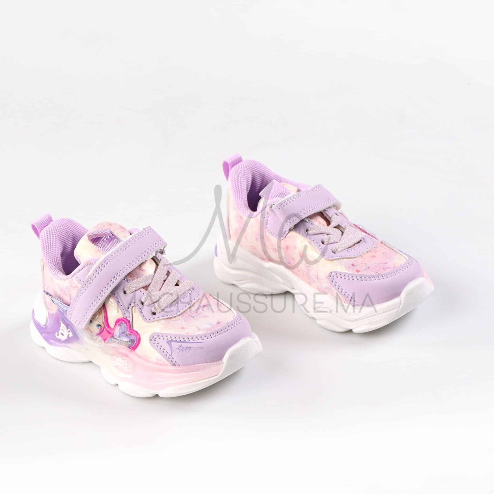 GlowFairy - Baskets enfants en Mauve.