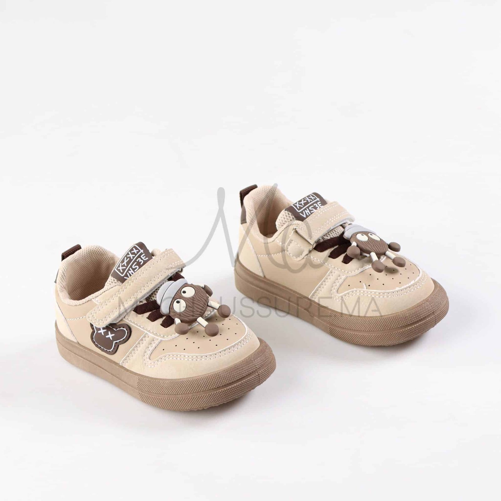 EdgeKick - Baskets enfants en Kaki.