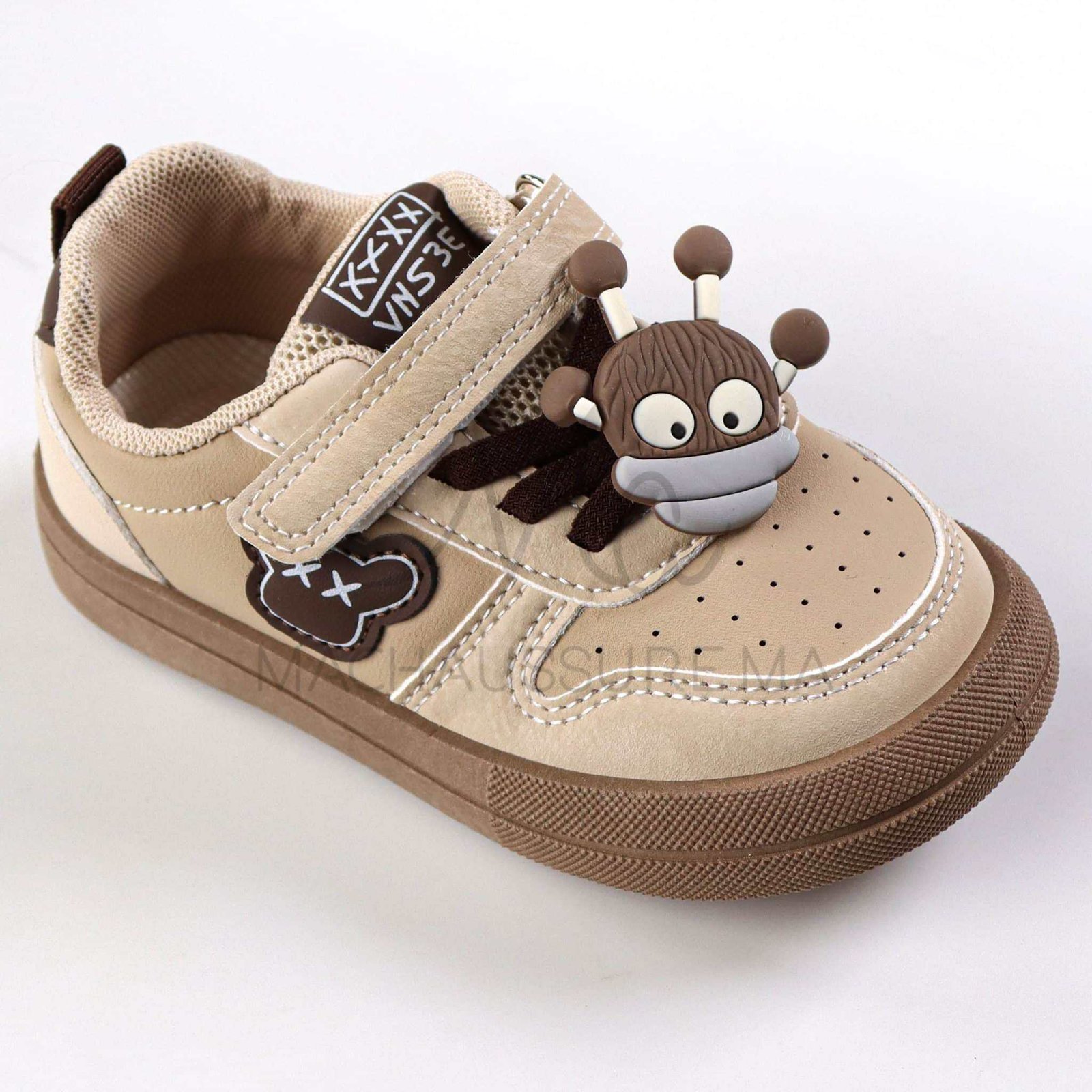 EdgeKick - Baskets enfants en Kaki.
