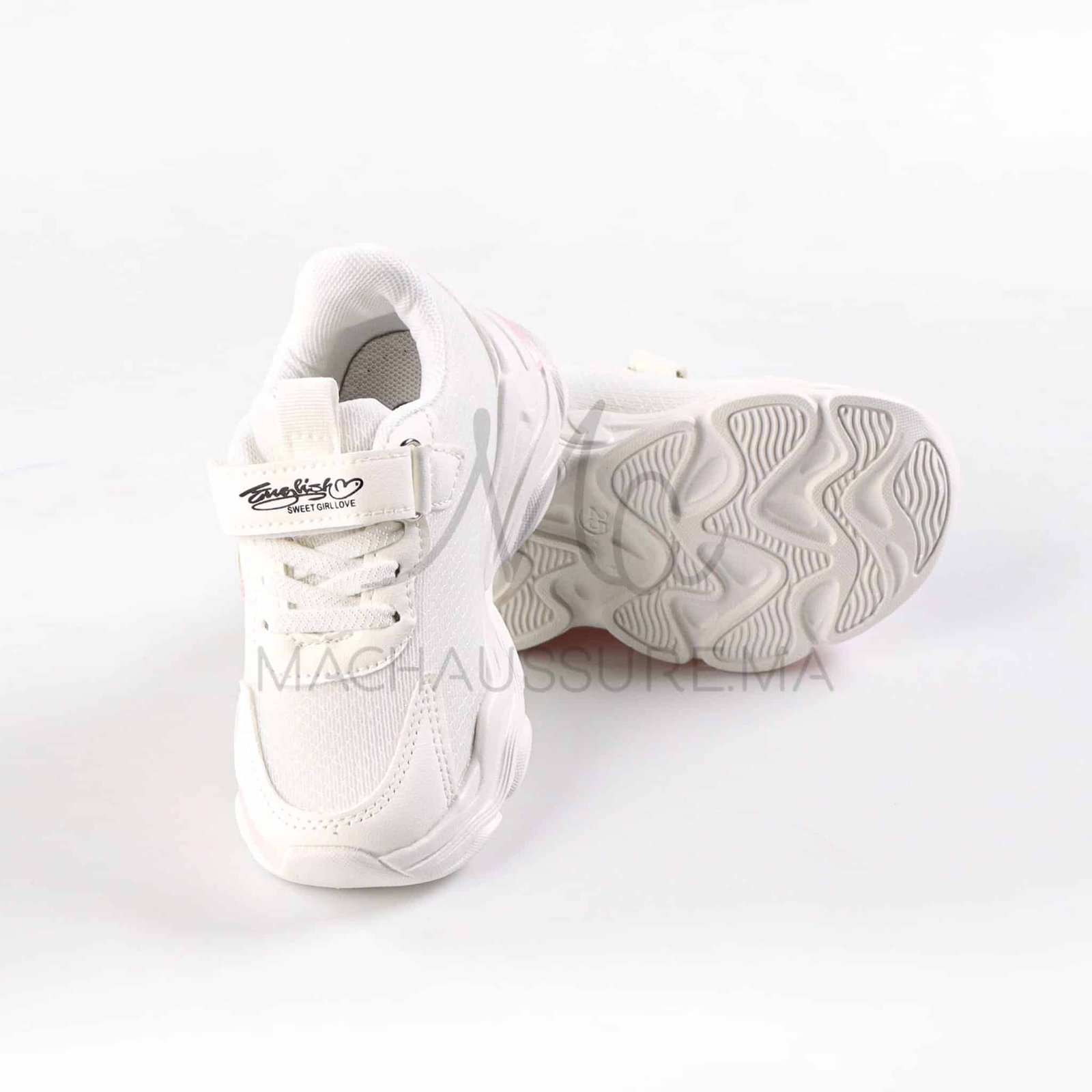 ShinyFairy - Baskets Enfants en Blanc.
