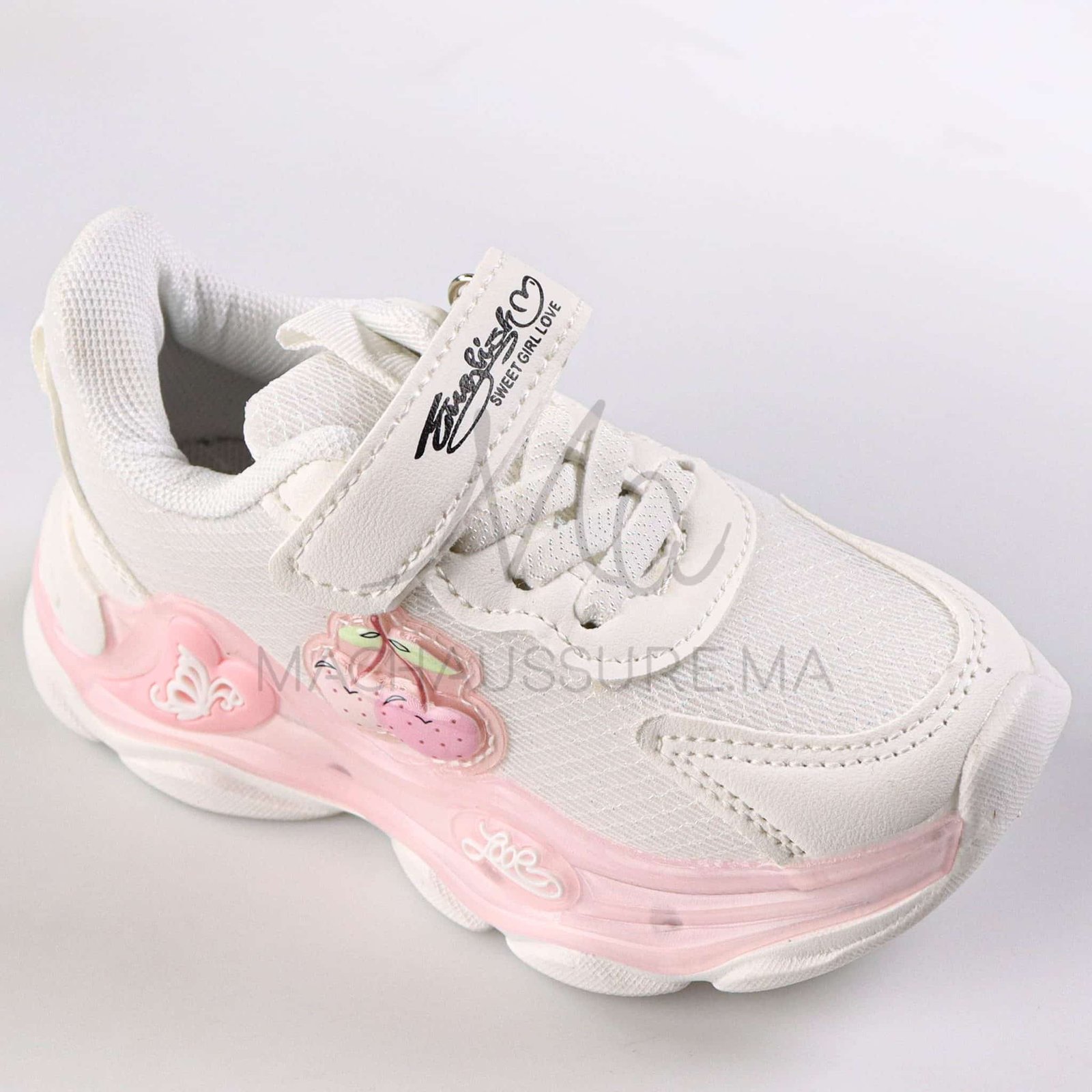 ShinyFairy - Baskets Enfants en Blanc.