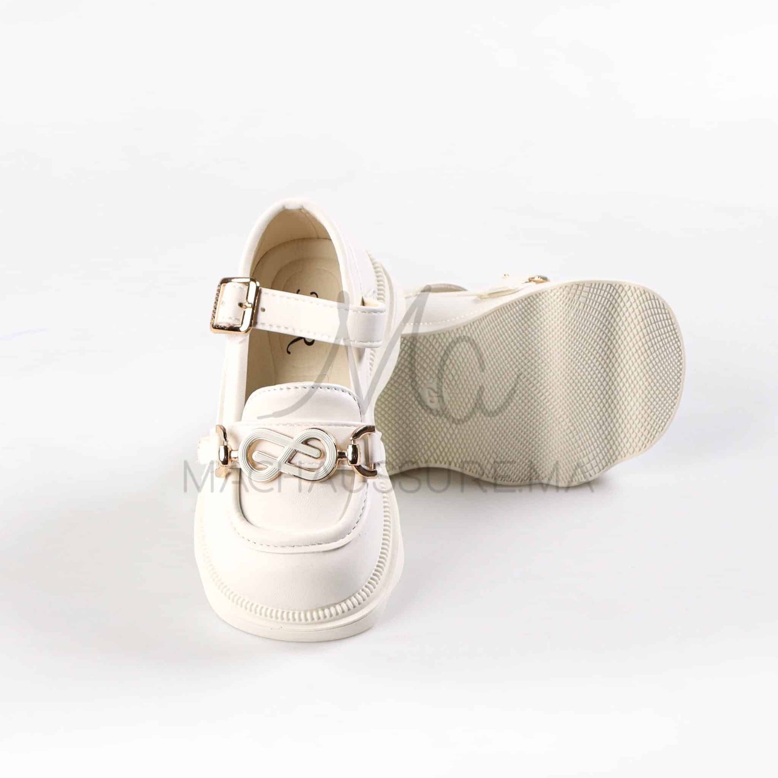 ChicPetal - Ballerines fille en Blanc.