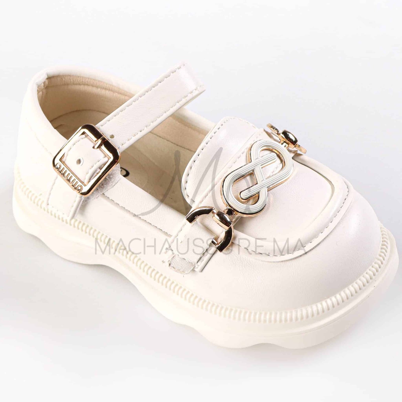 ChicPetal - Ballerines fille en Blanc.