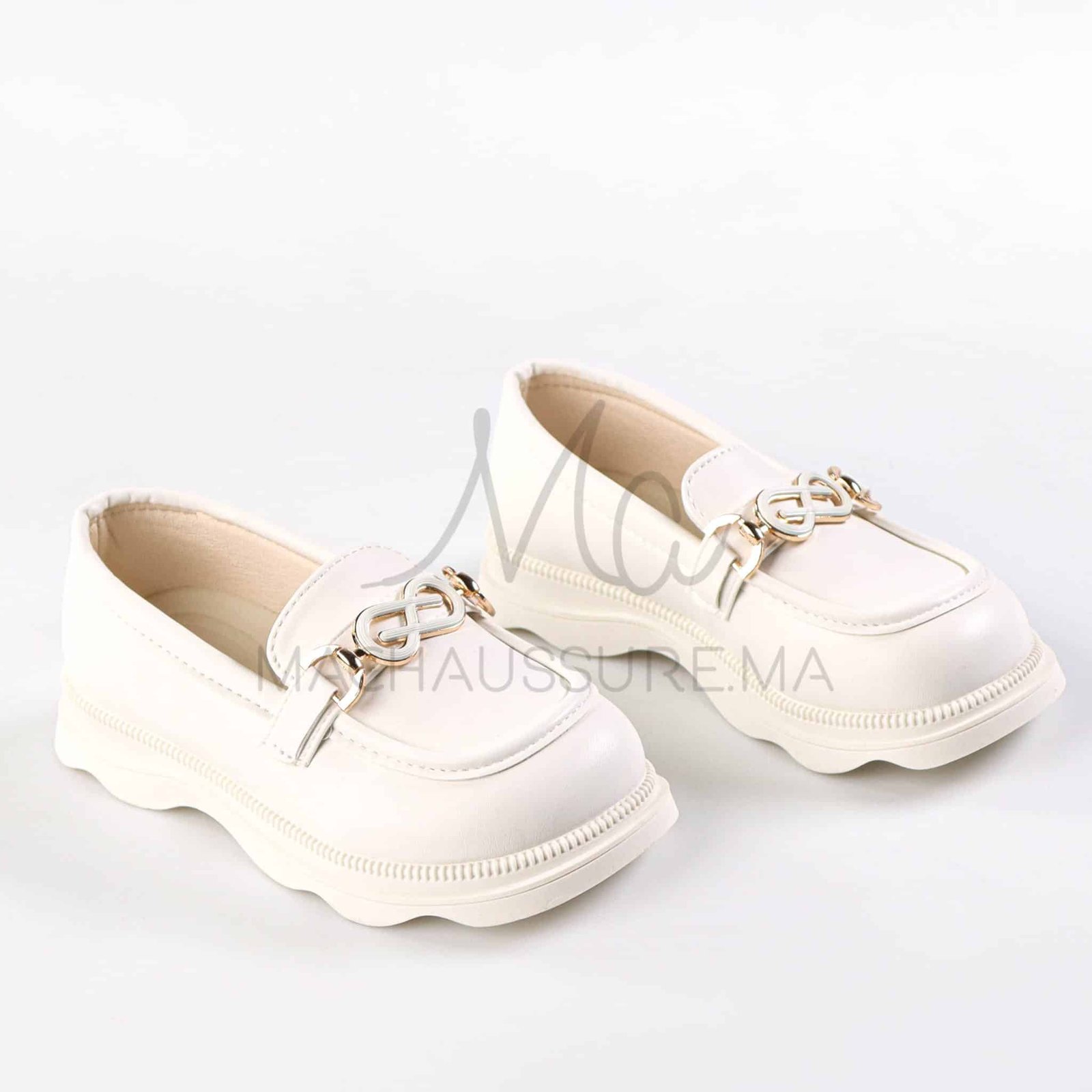 ChicPetal - Ballerines fille en Blanc.
