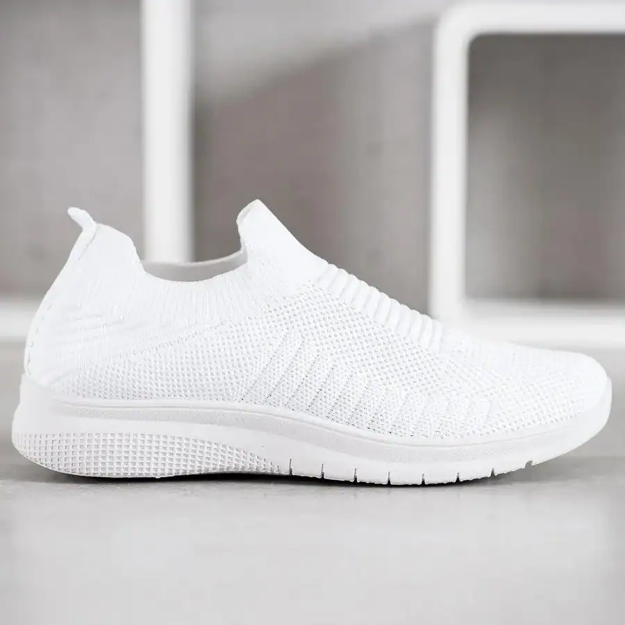 Spedy – Baskets Respirantes en Blanc.