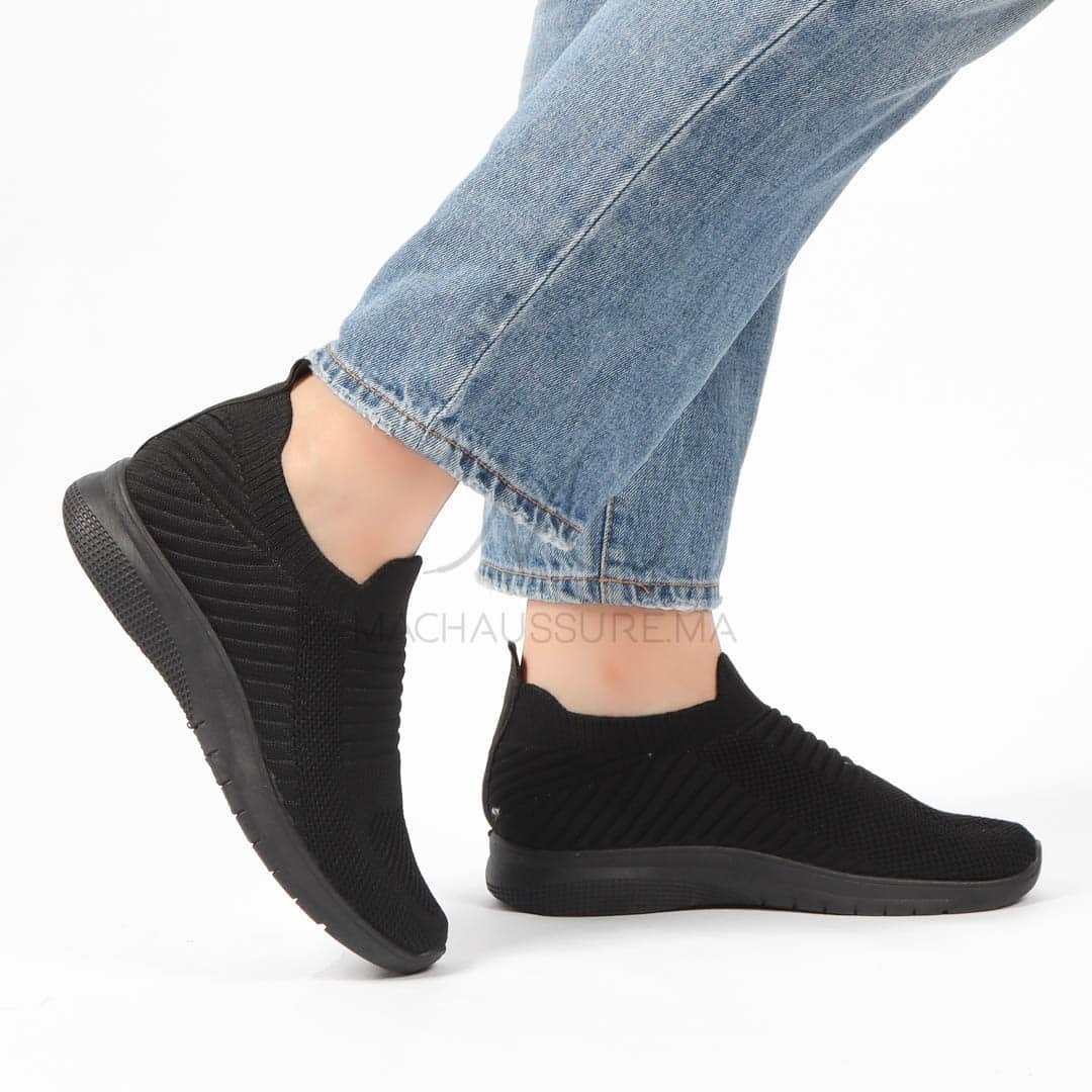 Spedy – Baskets Respirantes en Noir.