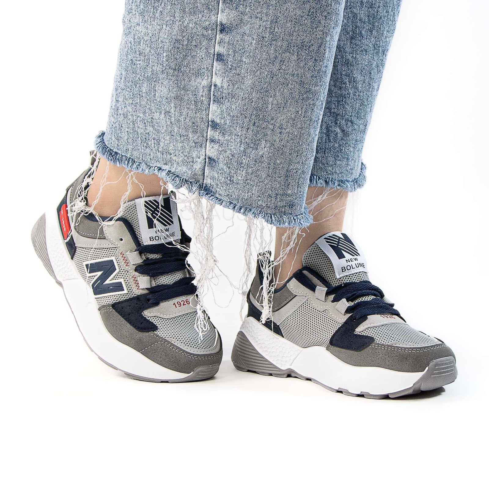 AurMotion – Baskets Femmes en Bleu.
