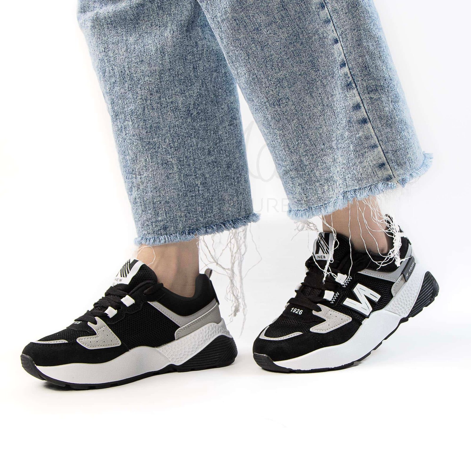 AurMotion – Baskets Femmes en Noir.