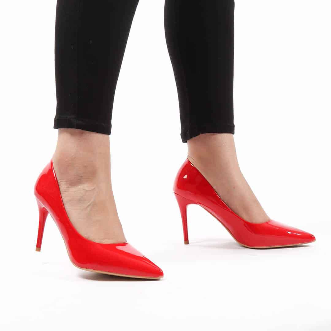 Kalinda – Escarpins Femmes en Rouge.