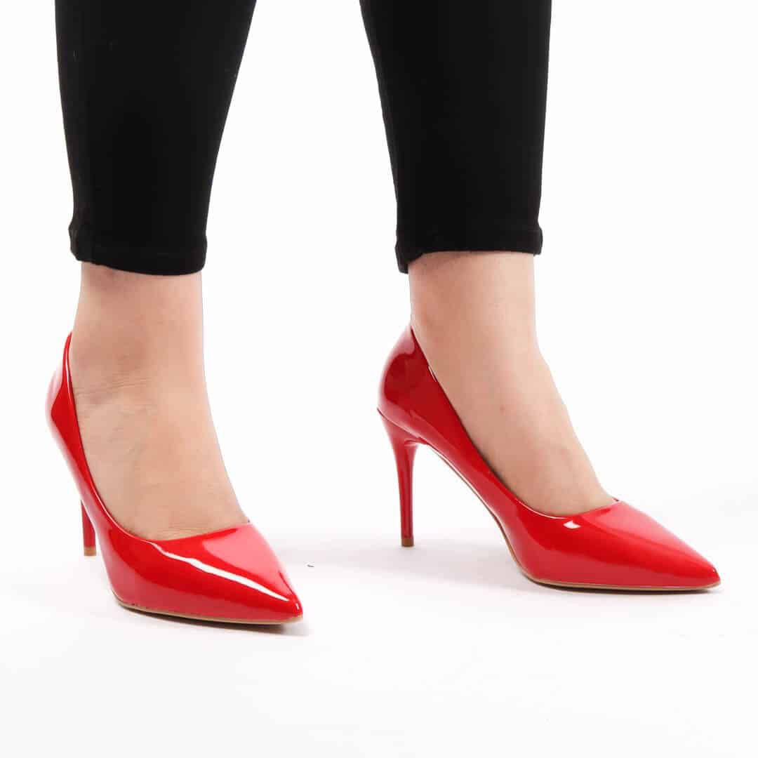 Kalinda – Escarpins Femmes en Rouge.