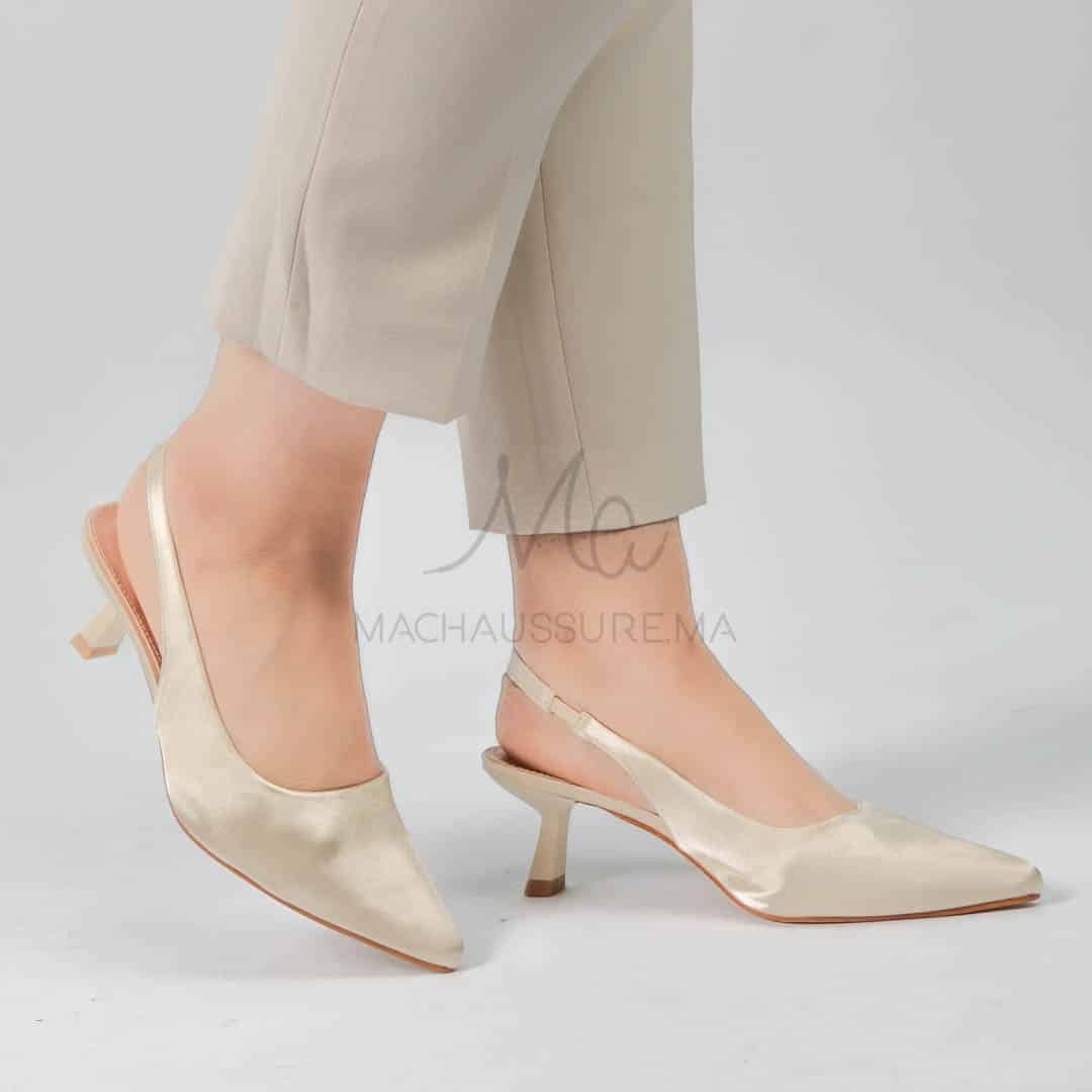 Béryl - Escarpins femmes en Beige.