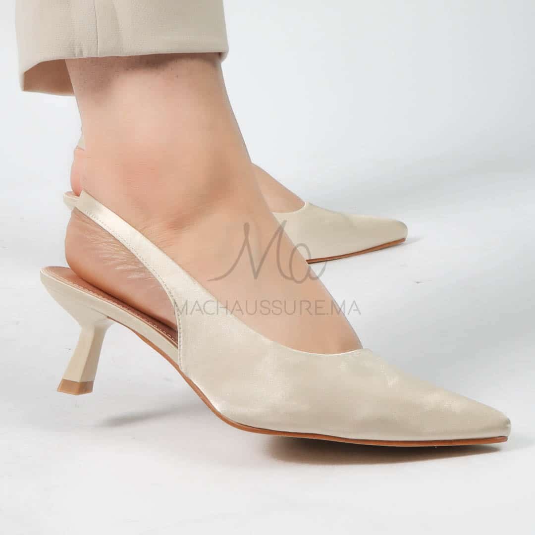 Béryl - Escarpins femmes en Beige.