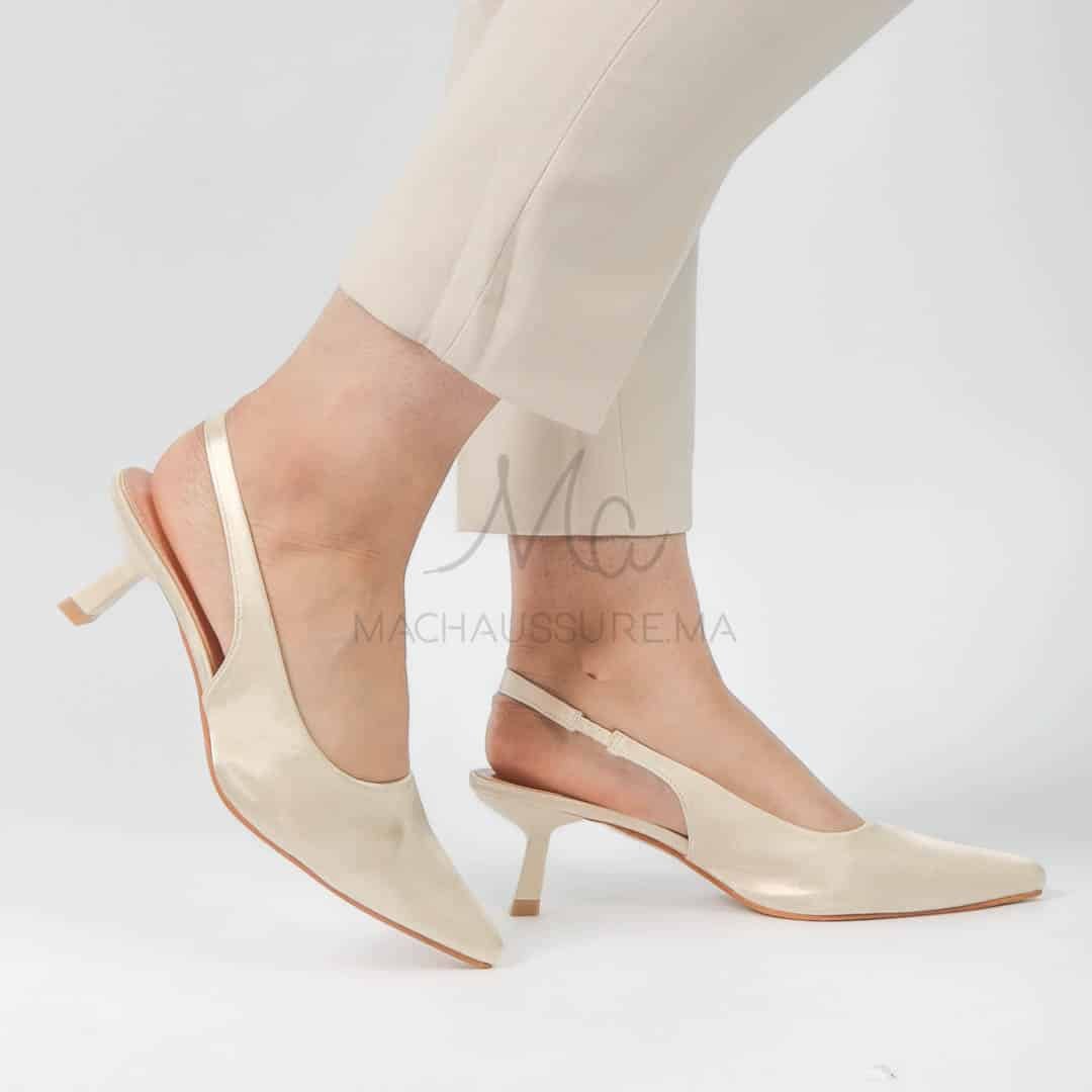Béryl - Escarpins femmes en Beige.