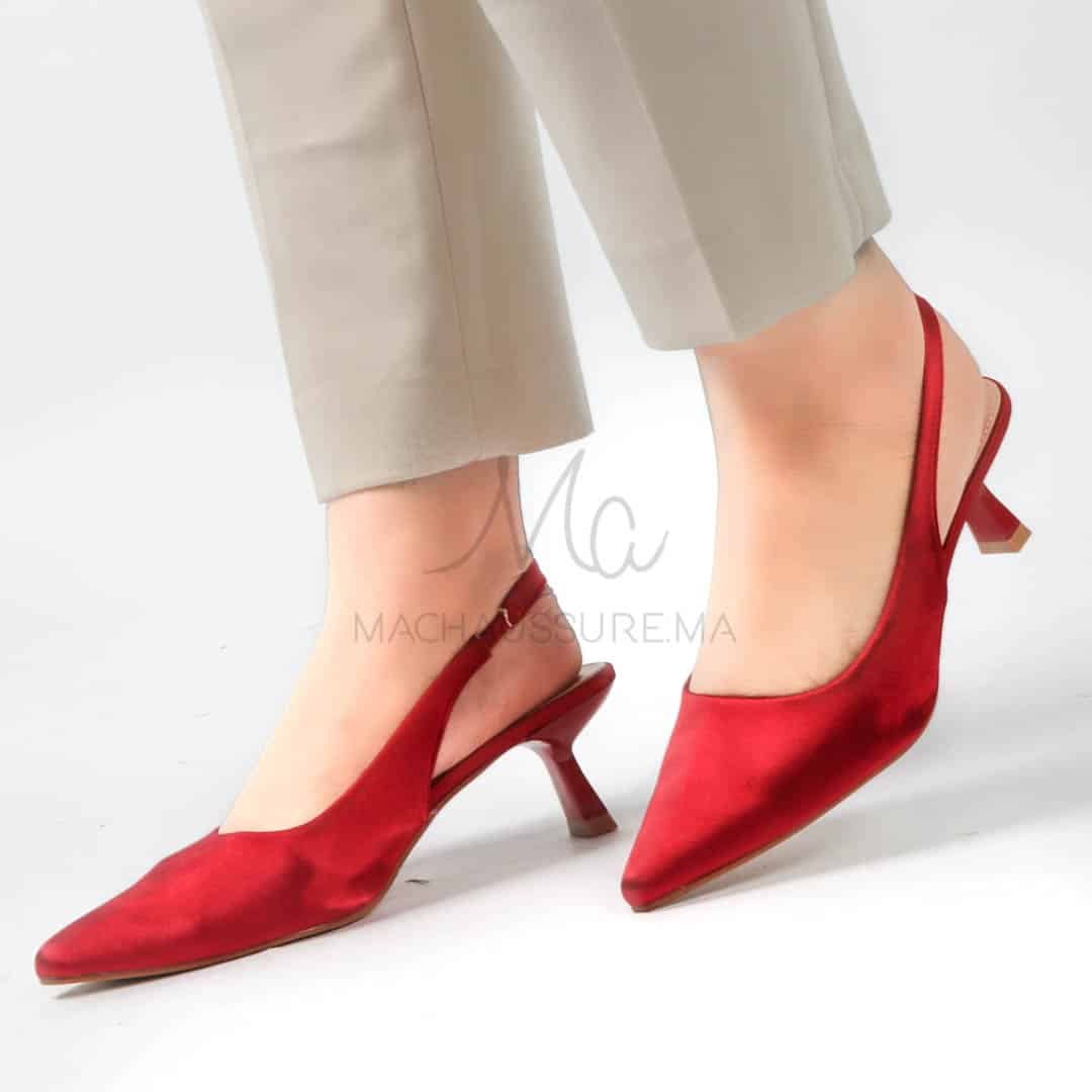 Béryl - Escarpins femmes en Rouge.